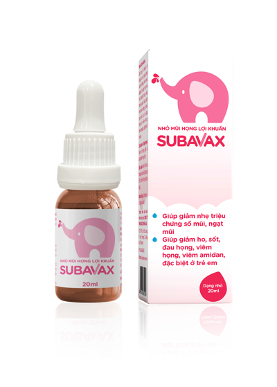 Nhỏ mũi họng lợi khuẩn Subavax 20ml